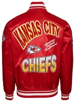 Pro Standard Mens Kansas City Chiefs Turn It Up M Rib Satin Jacket - Red/Yellow