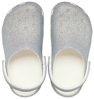 Crocs Girls Classic Iridescent Glitter Clogs - Girls' Infant Shoes White