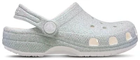 Crocs Girls Classic Iridescent Glitter Clogs - Girls' Infant Shoes White