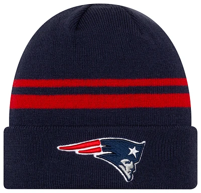 New Era Mens New Era Patriots Cuff Knit - Mens Navy/Red Size One Size