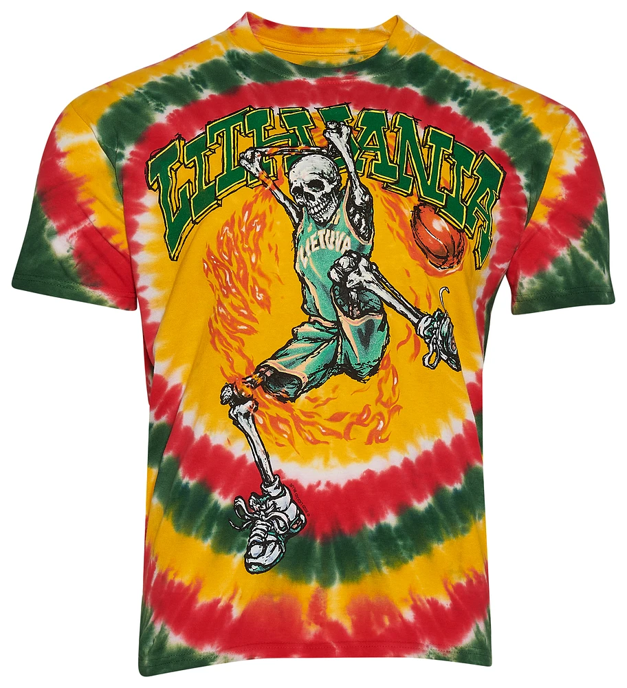 Grateful Dead Mens Lithuania Basketball T-Shirt - Multi