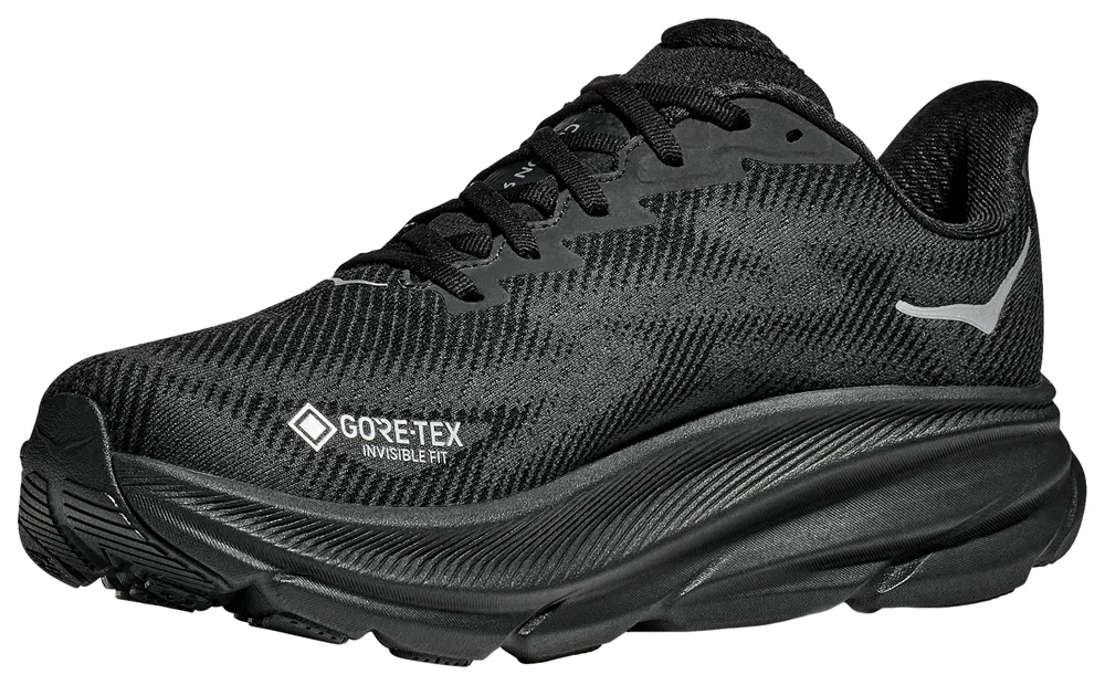 HOKA Mens Clifton 9 GTX - Running Shoes Black/Black/Black
