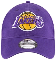 New Era Mens New Era Lakers Core Classic Adjustable Cap - Mens Purple/Yellow Size One Size