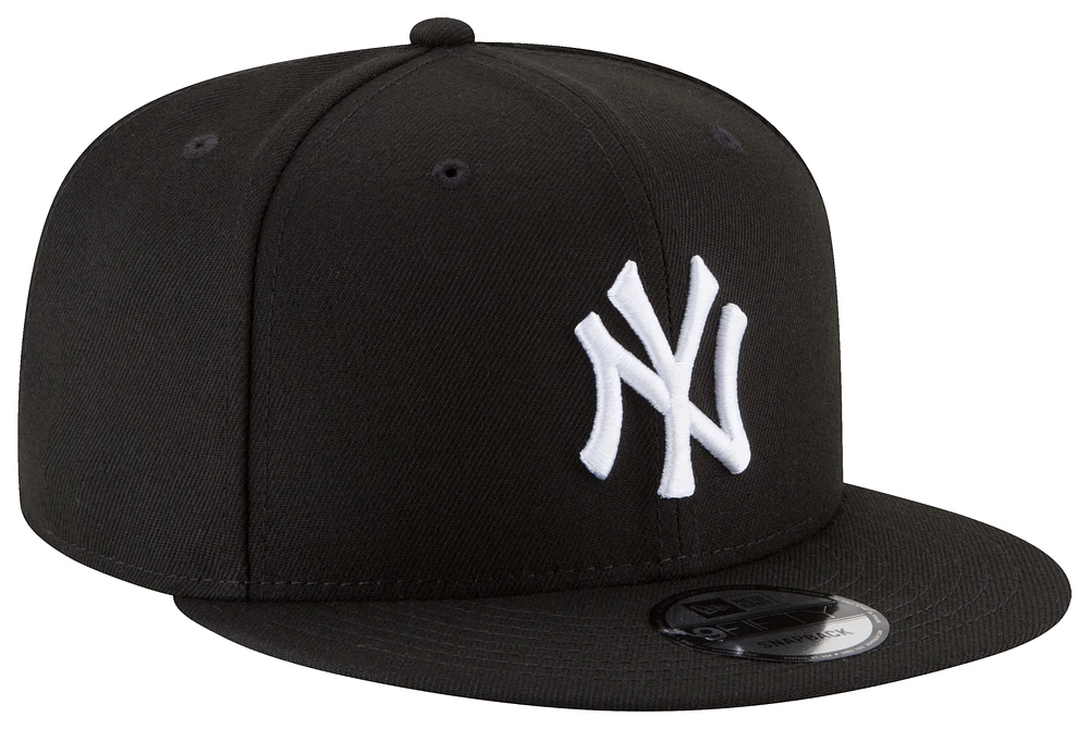 New Era Mens New Era Yankees Snapback - Mens White/Black Size One Size