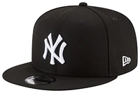 New Era Mens New Era Yankees Snapback - Mens White/Black Size One Size