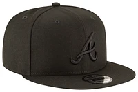 New Era Mens New Era Braves BOB Snapback Cap - Mens Black/Black Size One Size