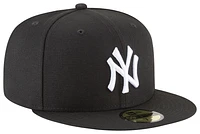 New Era Mens New Era Yankees 59Fifty Cap - Mens White/Black/White Size 7