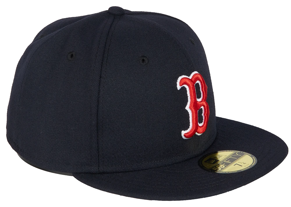 New Era Red Sox 59Fifty Authentic Cap  - Adult