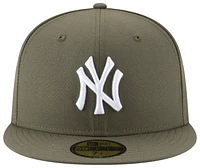 New Era Mens New Era Yankees 59Fifty Cap - Mens Olive/White Size 7