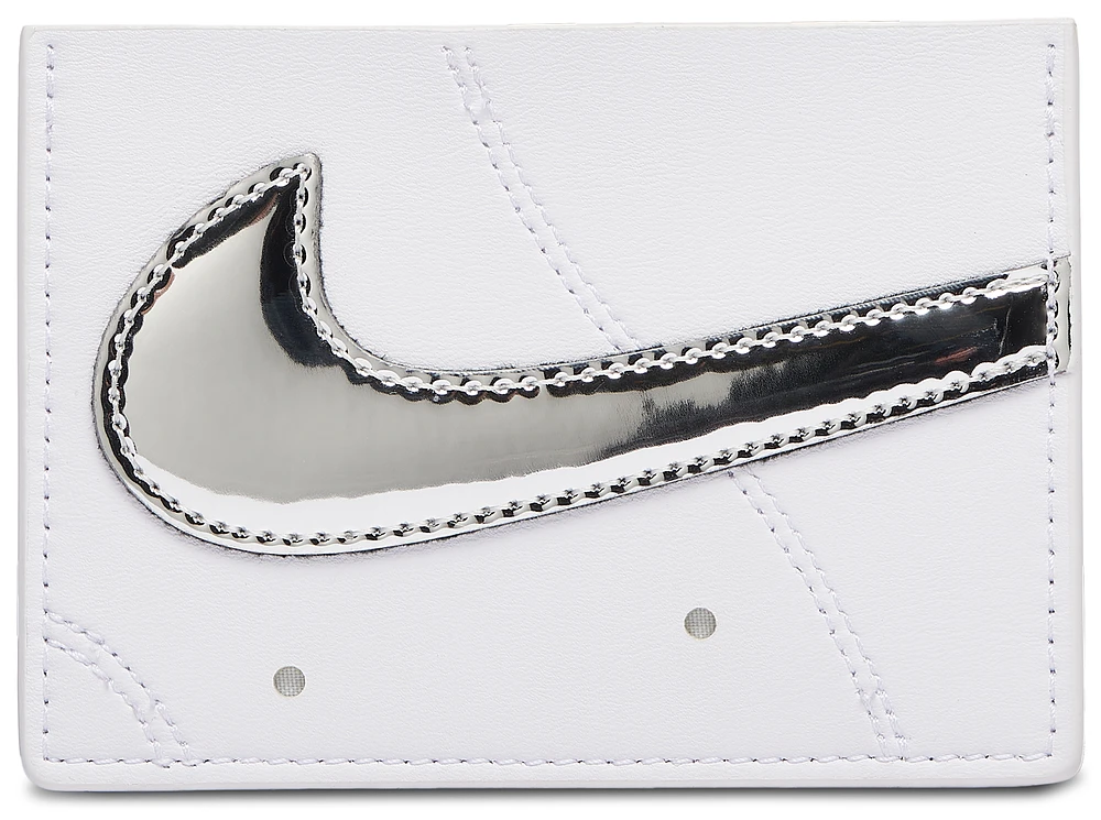 Nike Nike Chrome AF1 Card Wallet - Adult Silver/White Size One Size