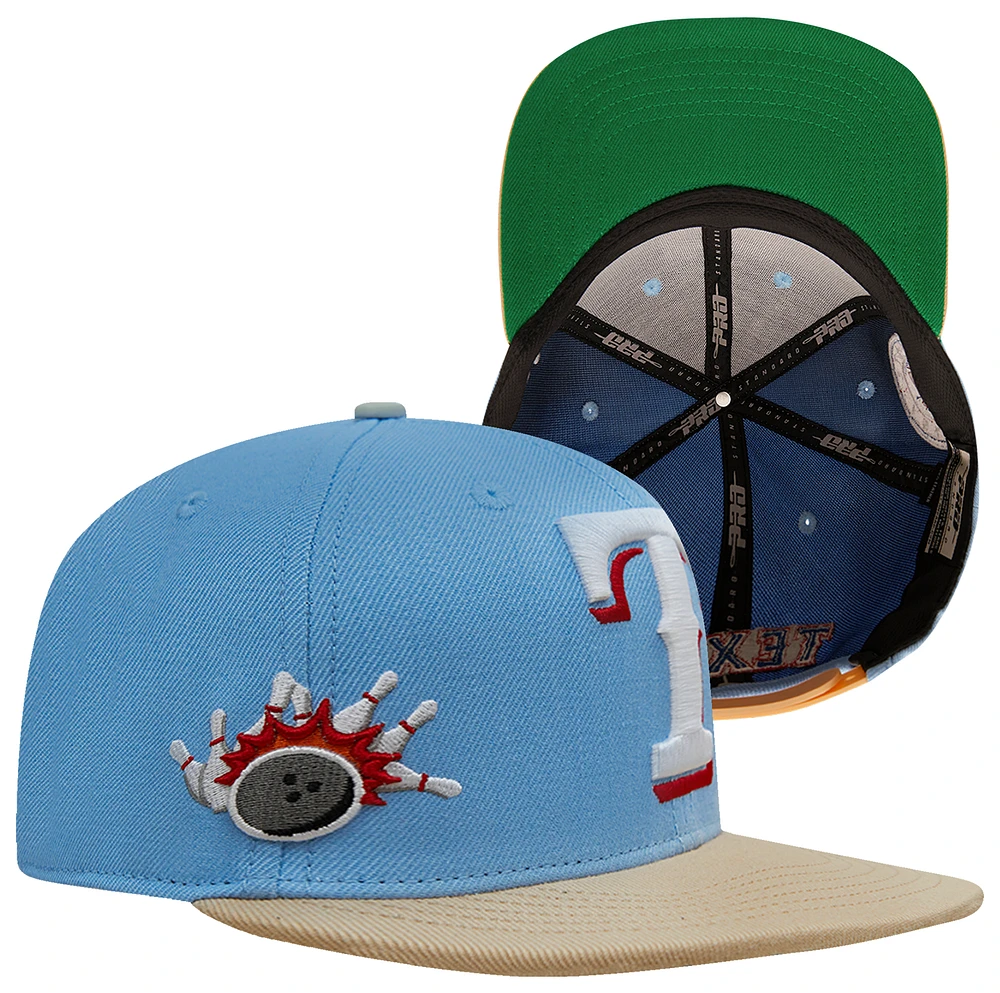 Pro Standard Pro Standard Rangers Homage to Home Wool Snapback - Adult University Blue/Khaki Size One Size