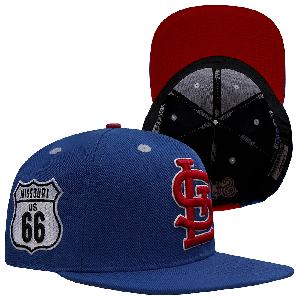 Pro Standard Pro Standard Cardinals Homage to Home Wool Snapback - Adult Dark Blue/Dark Blue Size One Size