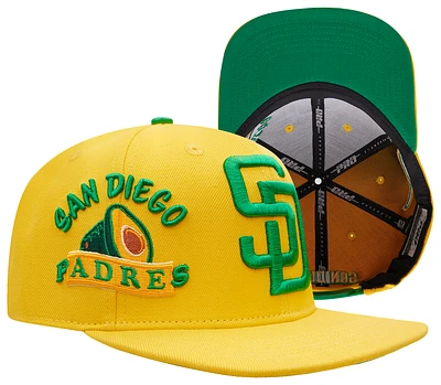 Pro Standard Pro Standard Padres Homage to Home Wool Snapback - Adult Yellow/Yellow Size One Size
