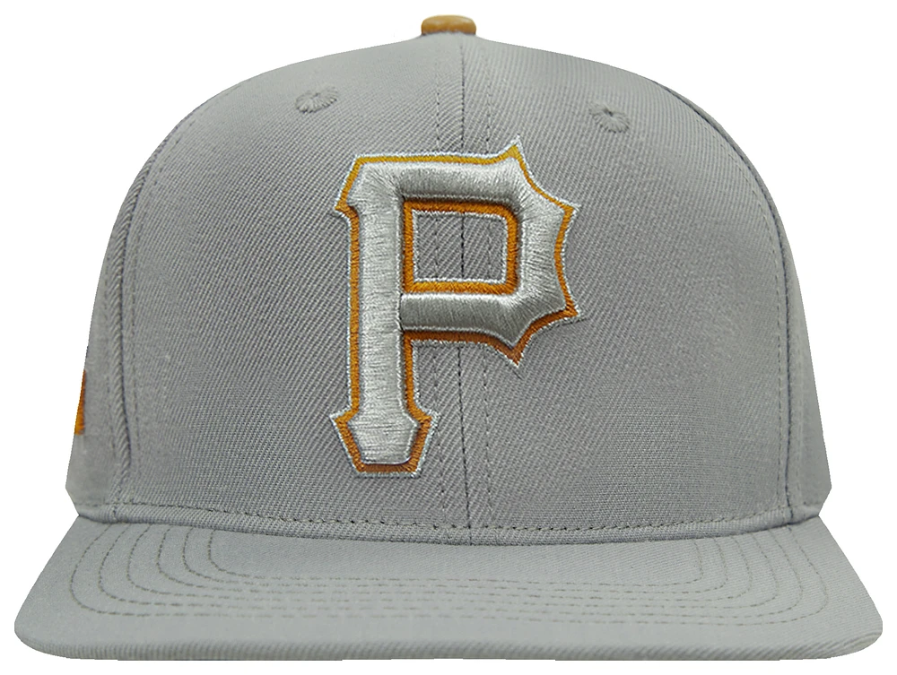 Pro Standard Pro Standard Pirates Homage to Home Wool Snapback - Adult Grey/Grey Size One Size