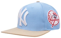 Pro Standard Pro Standard Yankees Homage to Home Wool Snapback - Adult University Blue/Khaki Size One Size