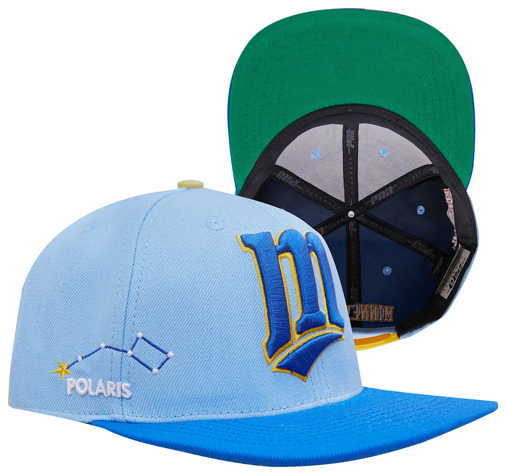 Pro Standard Pro Standard Twins Homage to Home Wool Snapback - Adult University Blue/Royal Blue Size One Size