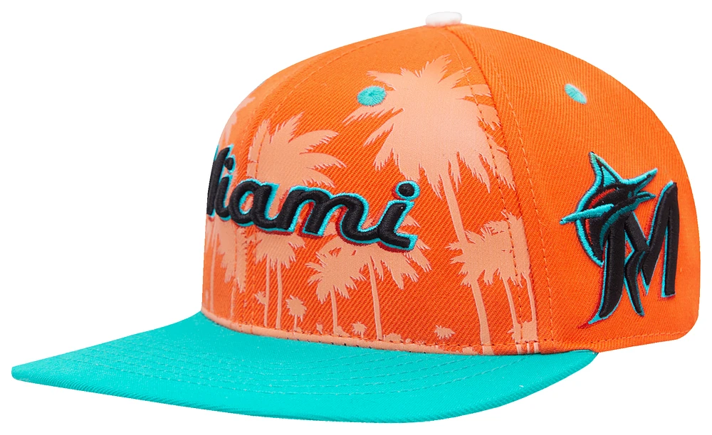 Pro Standard Pro Standard Marlins Homage to Home Wool Snapback - Adult Orange/Seafoam Size One Size