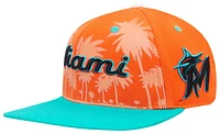 Pro Standard Pro Standard Marlins Homage to Home Wool Snapback - Adult Orange/Seafoam Size One Size