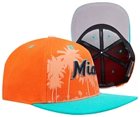 Pro Standard Pro Standard Marlins Homage to Home Wool Snapback - Adult Orange/Seafoam Size One Size