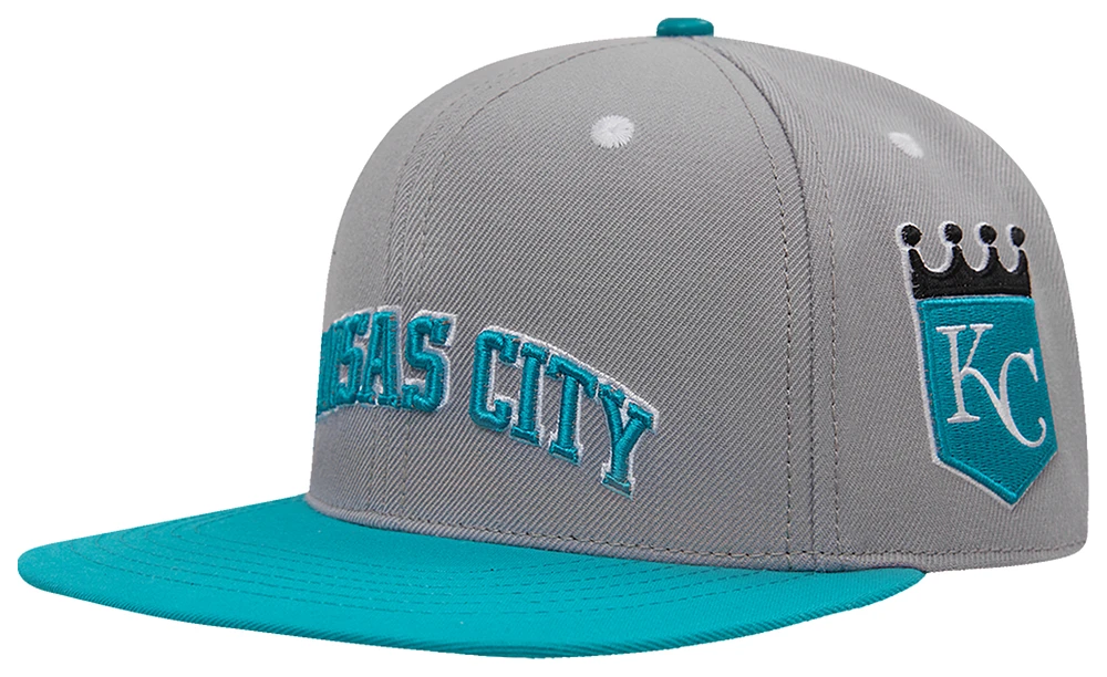 Pro Standard Pro Standard Royals Homage to Home Wool Snapback - Adult Grey/Seafoam Size One Size