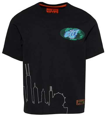 All City By Just Don Mens Star T-Shirt - Ultra Black/Ultra Black