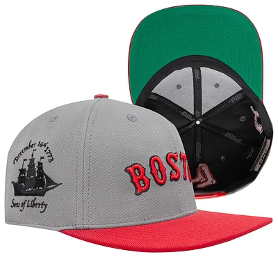 Pro Standard Pro Standard Red Sox Homage to Home Wool Snapback - Adult Gray/Red Size One Size