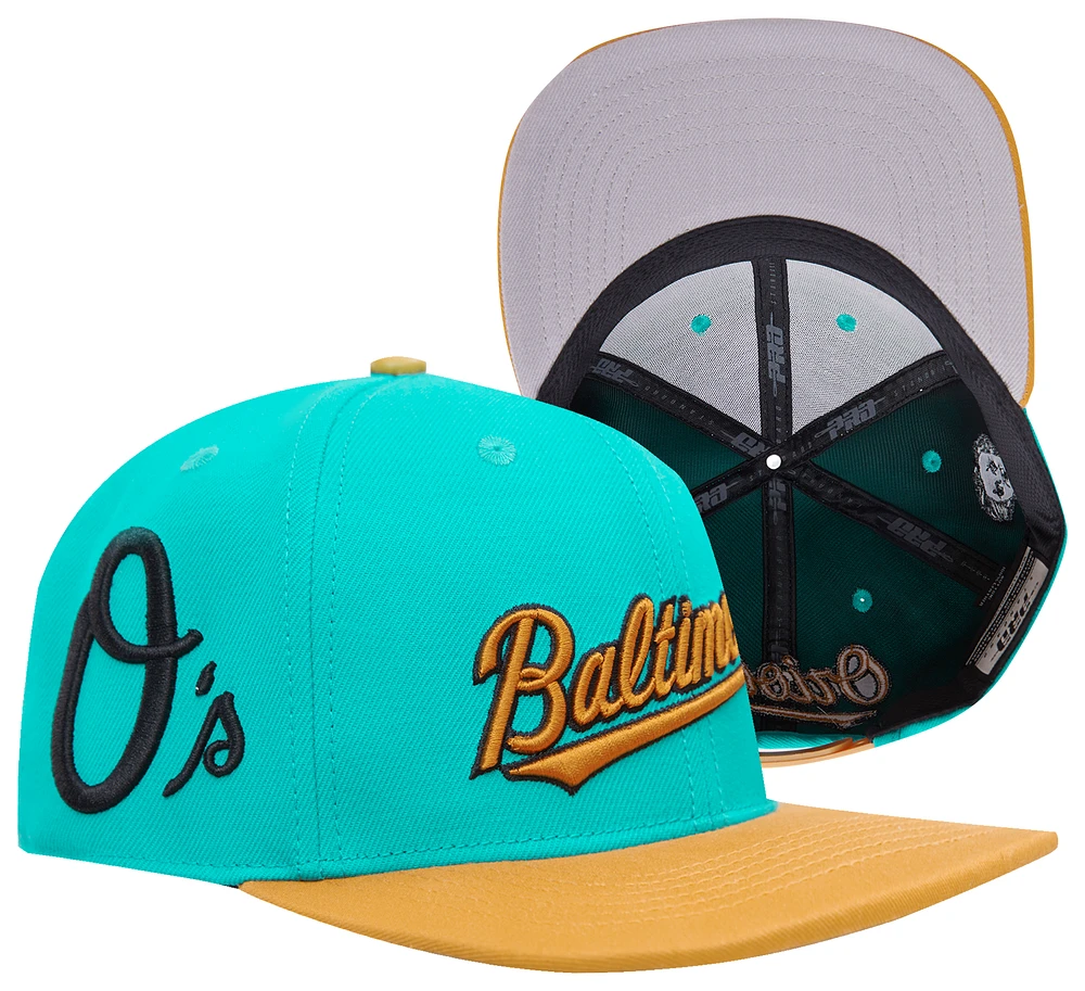 Pro Standard Pro Standard Orioles Homage to Home Wool Snapback - Adult Seafoam/Wheat Size One Size