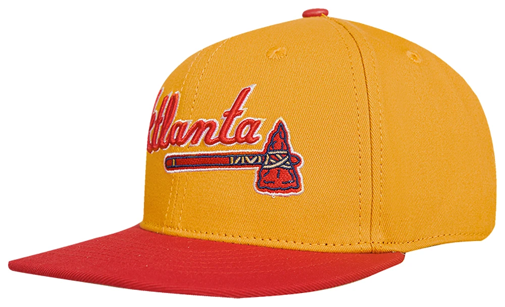 Pro Standard Pro Standard Braves Homage to Home Wool Snapback - Adult Wheat/Red Size One Size