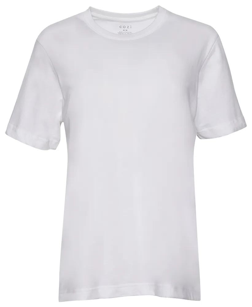 Cozi Womens Cozi Everyday T-Shirt - Womens White/White Size XS