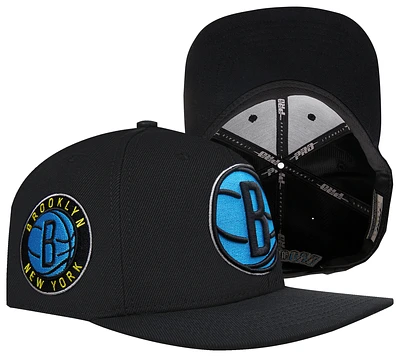 Pro Standard Pro Standard Nets Aqua Wool Snapback Hat - Adult Black/Blue/Yellow Size One Size