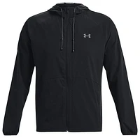 Under Armour Mens Under Armour Stretch Woven Windbreaker - Mens Black/Pitch Grey Size L