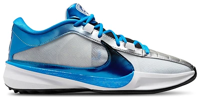 Nike Mens Zoom Freak 5 - Basketball Shoes Photo Blue/Black/Metallic Silver