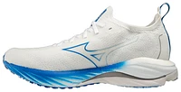 Mizuno Mens Wave Neo Wind - Running Shoes White/Undyed White/Peace Blue