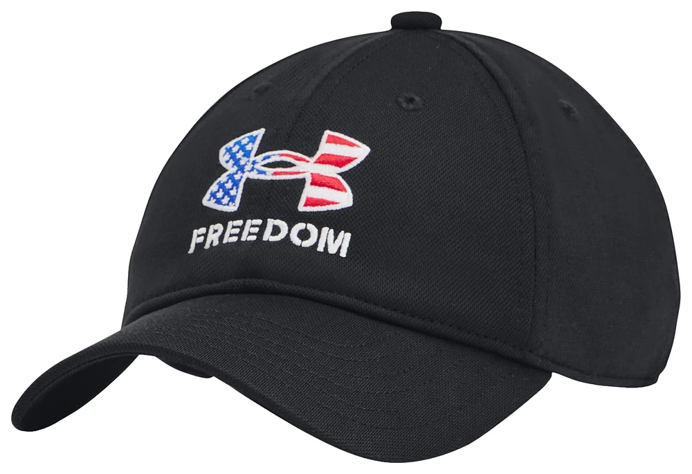 Under Armour Boys Under Armour Freedom Blitzing Adj Hat - Boys' Grade School Black/White Size One Size
