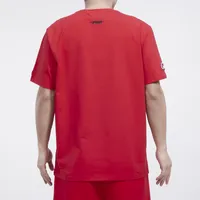 Pro Standard Mens Bulls Varsity Red T-Shirt - Red/Red