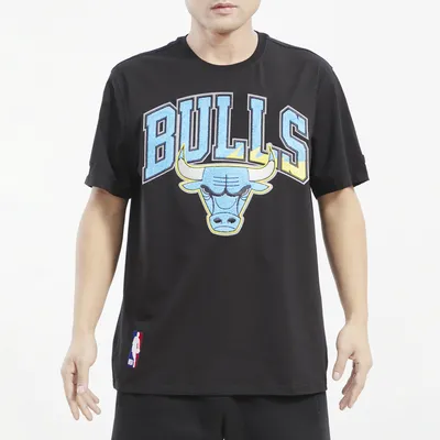 Pro Standard Mens Pro Standard Bulls Aqua T-Shirt - Mens Black/Black Size L