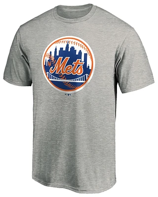 Fanatics Mens Fanatics Mets Cooperstown Collection Forbes T-Shirt - Mens Heather Grey/Grey Size XXL