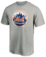 Fanatics Mens Mets Cooperstown Collection Forbes T-Shirt - Heather Grey/Grey