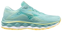 Mizuno Womens Wave Sky 7 - Shoes Eggshell Blue/White