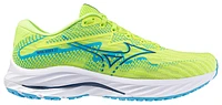 Mizuno Mens Wave Rider 27 - Running Shoes Sharp Green/Navy Poeny