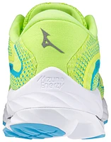 Mizuno Mens Wave Rider 27 - Running Shoes Sharp Green/Navy Poeny