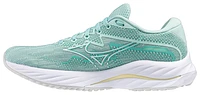 Mizuno Womens Wave Rider 27 - Shoes Eggshell Blue/White