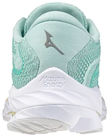 Mizuno Womens Wave Rider 27 - Shoes Eggshell Blue/White