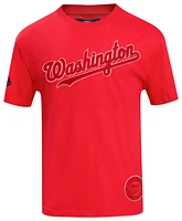 Pro Standard Mens Nationals Neutral Script T-Shirt - Red/Red