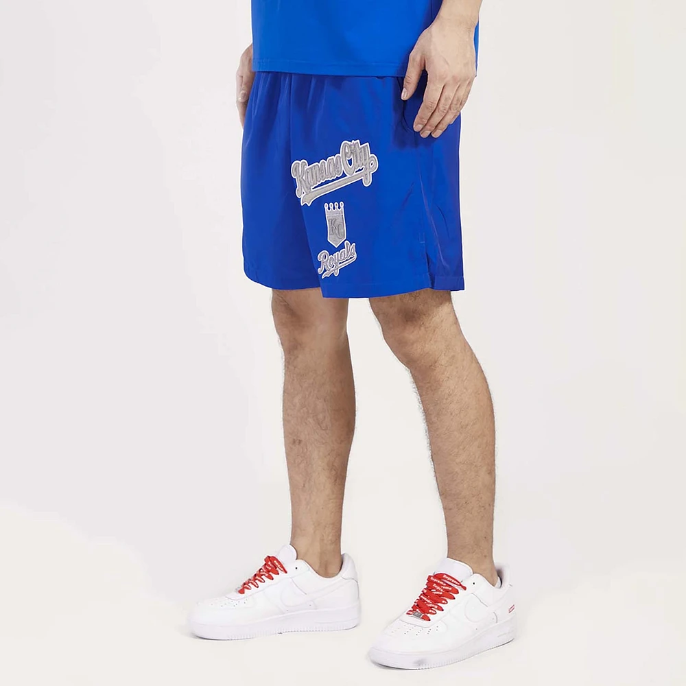 Pro Standard Royals Neutral Script TCWoven Shorts - Men's
