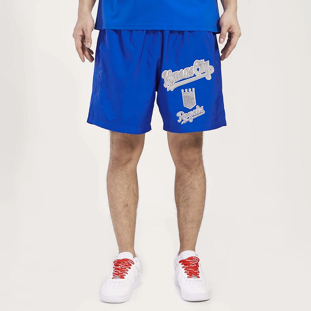 Pro Standard Royals Neutral Script TCWoven Shorts - Men's