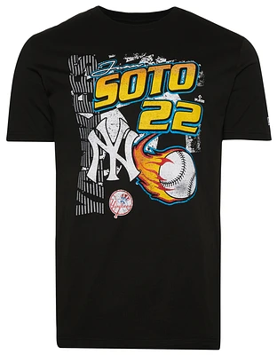 New Era Mens Juan Soto Yankees Player T-Shirt - Black/White