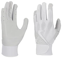 Nike Mens Nike Alpha Batting Gloves - Mens White/White/White Size M