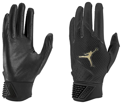 Jordan Fly Select Batting Gloves - Adult Black/Black/Gold