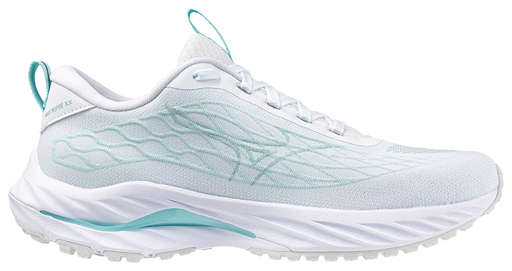 Mizuno Womens Wave Inspire 20 SSW - Running Shoes White/Aquifer